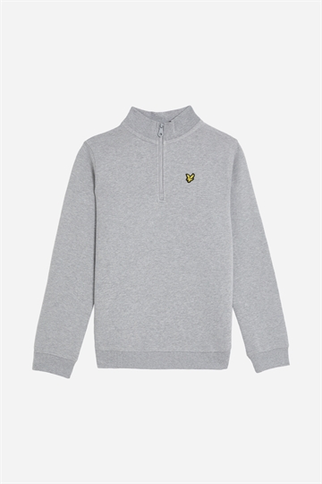 Lyle & Scott Quarter Half Zip Pullover - Ljusgrå Marl